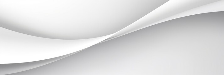 Poster - white geometric curve banner design background abstract.