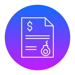 Sticker - Debt Analysis Icon of Accounting iconset.