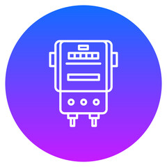 Canvas Print - Electric Meter Icon of Engineering iconset.