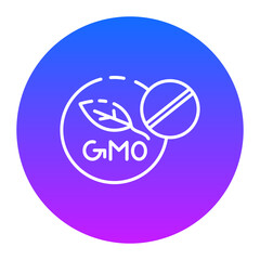 Sticker - No Gmo Icon of Ecological Products iconset.