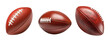 American Football pigskin ball, isolated