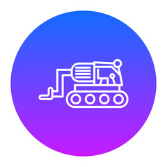 Sticker - Backhoe Icon of Construction Tools iconset.