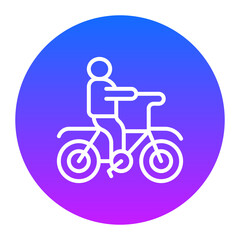 Sticker - Cycling Icon of Housekeeping iconset.