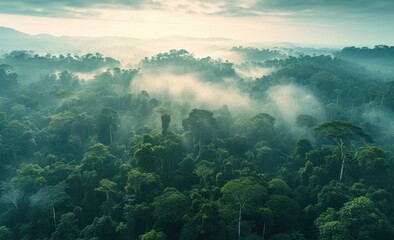 Canvas Print - equatorial forest