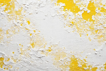 Canvas Print - White and yellow textured wall background painted.