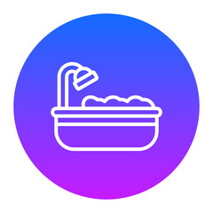 Sticker - Bathtub Icon of House Cleaning iconset.