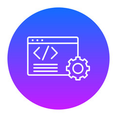 web design icon of coding and development iconset.