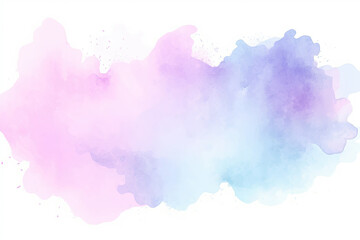 Poster - abstract watercolor hand drawn background,  colorful pastel watercolor background. . rainbow watercolor with clouds on white