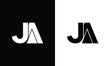 Letter JA Logo, ja logo icon vector