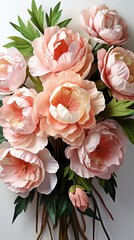 Poster - Peony bouquet vibrant blossoms UHD wallpaper