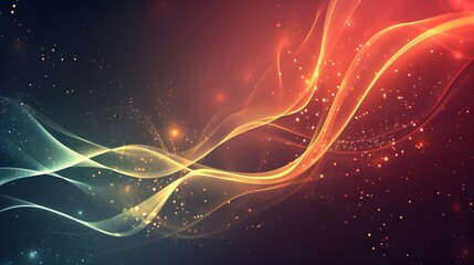 Wall Mural - futuristic abstract background with wave and light effect