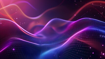 Wall Mural - futuristic abstract background with wave and light effect