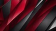 Black and deep Red abstract modern Geometric shapes background
