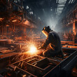 © DALU11 - Welder working in a factory.