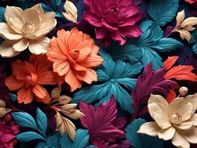 Beautiful 3d Floral Background
