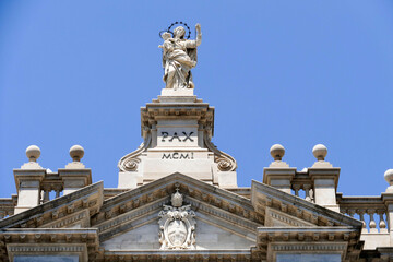 Detail of The Pontifical Shrine of the Blessed Virgin of the Rosary of Pompei, Italy