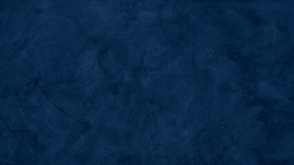 Poster - Blue dark cement wall in retro concept. Old concrete background for wallpaper or graphic design. Blank plaster texture in vintage style.