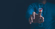 © Suriya - Checklist concept, business person checklist tick answer sign in checkbox, validation online questionnaire quality control document, man use pen to tick correct sign mark in checkbox form.