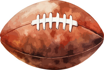 American football ball clipart design illustration