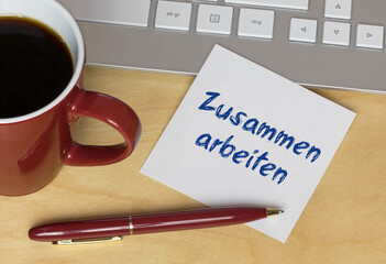 Sticker - Zusammen arbeiten	