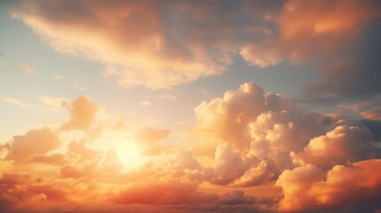 cloud play photograph the clouds in the sky as they catch the last rays of the setting sun. emphasiz