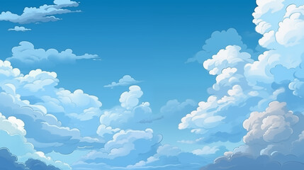 blue sky with clouds