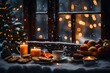 christmas tree and candles