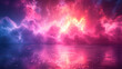Pink and purple clouds, abstract background