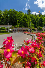 Canvas Print - Luhacovice, picturesque spa town in Southern Moravia, Czech Republic