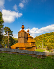 Canvas Print - Church of Saint Nicholas, UNESCO site, Bodruzal, Slovakia