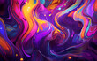 Colorful liquid abstract background,created with Generative AI tecnology.