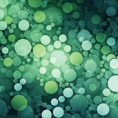 Poster - green circle pattern background image.