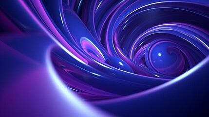 Poster - Purple and blue abstract geometric background: 3d rendering for advertising, technology, showcase, banner, game, sport, cosmetic, business, metaverse. Sci-fi illustration - product concept