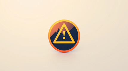 orange warning sign