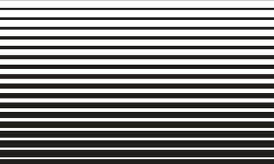 Poster - abstract geometric black horizontal thin to thick line pattern.