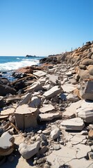 Wall Mural - stones on the beach