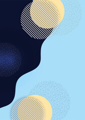 Aufkleber - Abstract technology wave design, circle, dots overlay. template for design. Vector