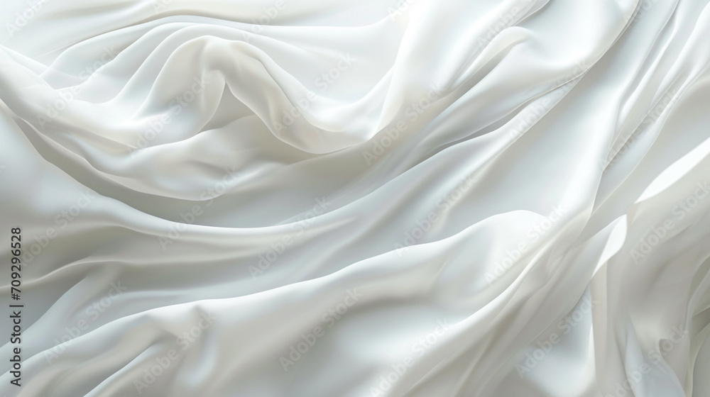 Colorful, silky and shiny textured textile backgrounds. Background fabrics in blue, green, pink, white and cream colors. Trend colors and fabrics of 2024. The most preferred fabrics. Backgrounds.