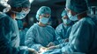 medical team operating in an operating room
