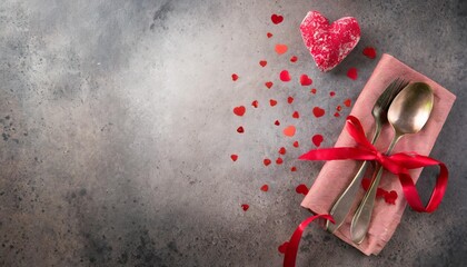 Wall Mural - valentine menu background