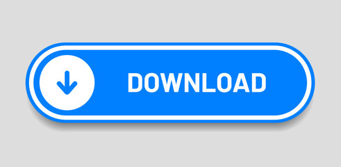Poster - 3D download button icon. Upload icon. Down arrow bottom side symbol. Click here button. Save cloud icon push button for UI UX, website, mobile application.