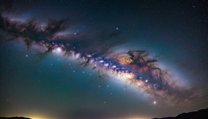 Wall Mural - starry night sky background