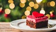 valentine s love cake with bokeh background