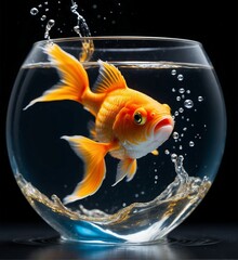 goldfish in a bowl