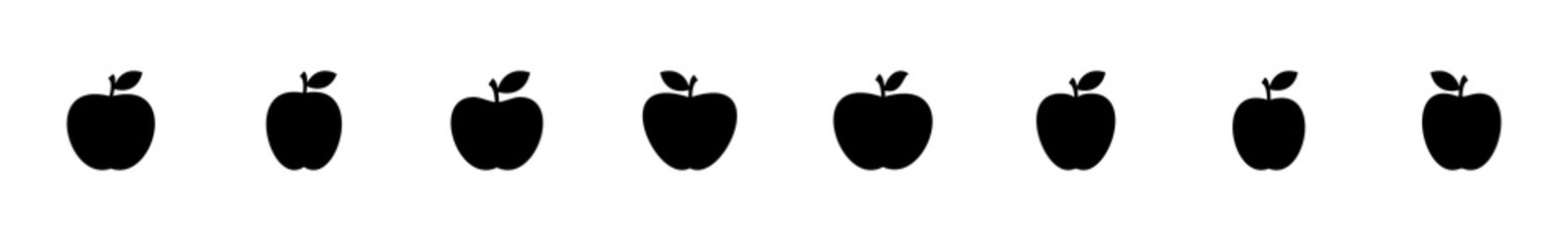 Apple icon set. Apple vector icon. apple symbols for your web design.