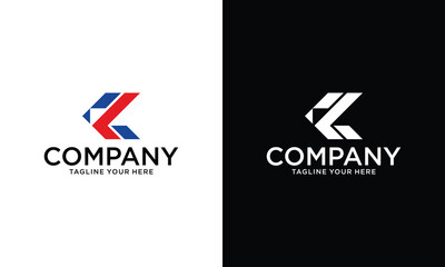 Wall Mural - Modern abstract letter L K KL logo initial based Monogram icon vector.