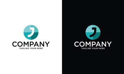 Wall Mural - Modern and strong letter J initials logo design