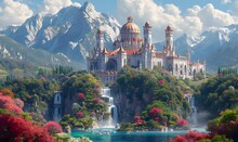 Develop Backdrops Portraying Imaginative And Vibrant Fantasy Kingdoms