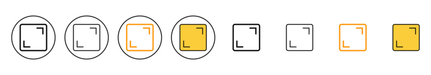Fullscreen Icon vector. Expand to full screen sign and symbol. Arrows symbol