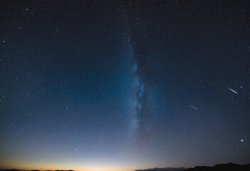 Wall Mural - twinkling night sky adorned with stars